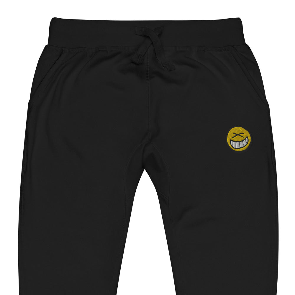 Unisex Smiley Embroidered Sweatpants