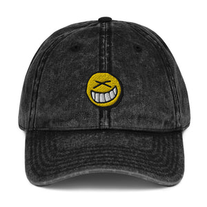 Smiley Vintage Cotton Dad Hat