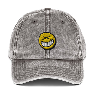 Smiley Vintage Cotton Dad Hat