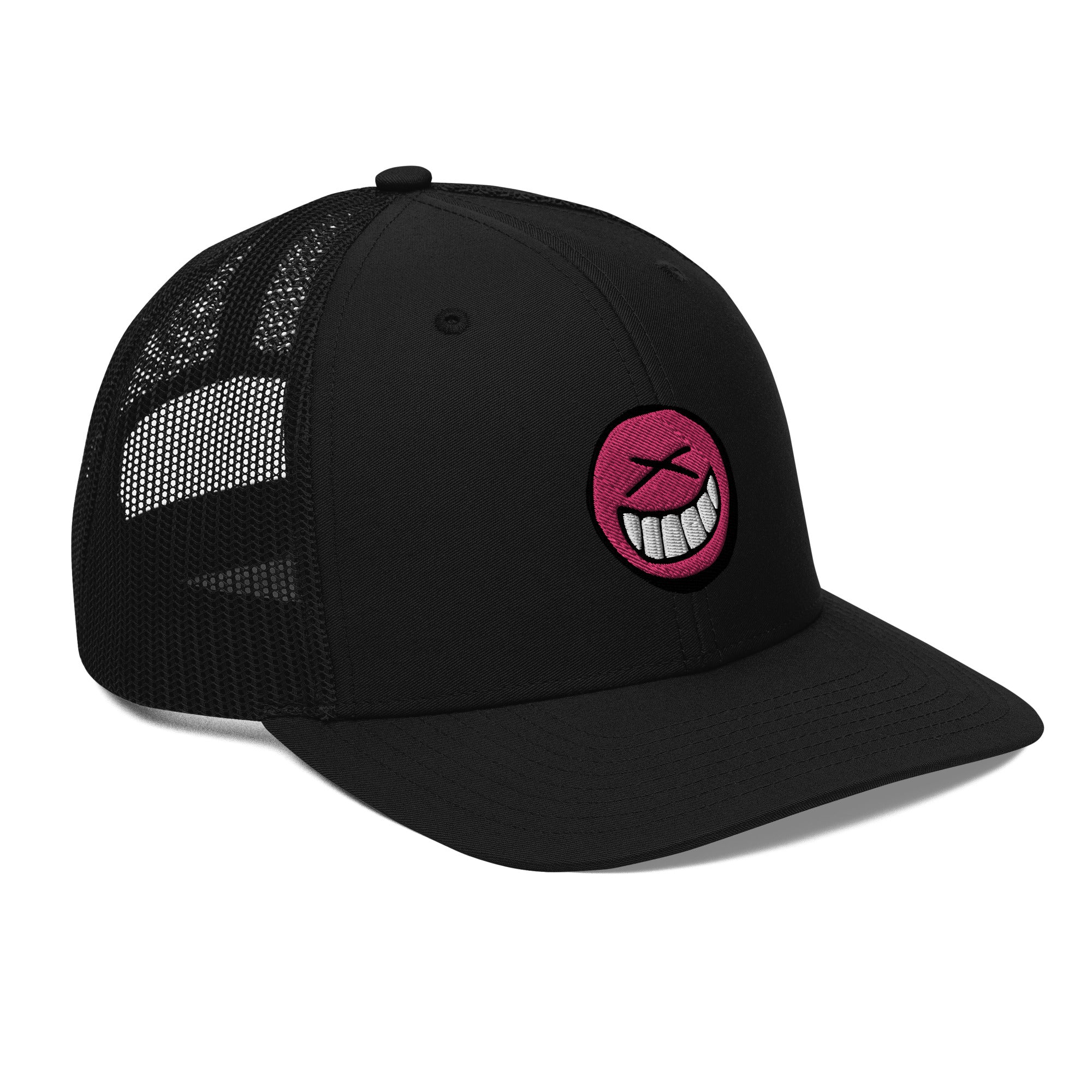 Pink Smiley Trucker Hat